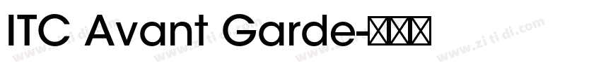 ITC Avant Garde字体转换